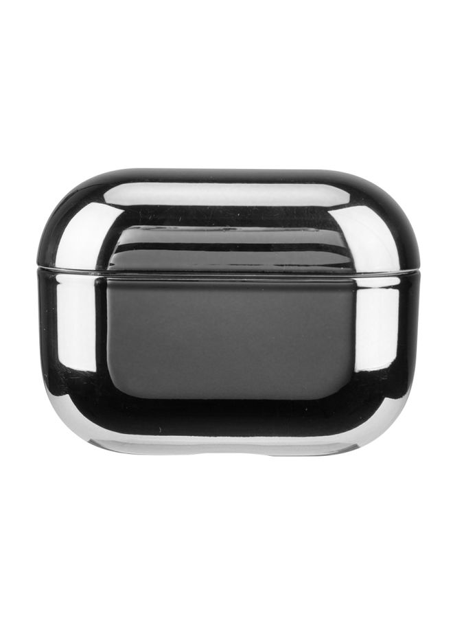 Raxoom Case Cover For AirPods Pro Electroplated PC Earphones Shockproof Protective Case Silver