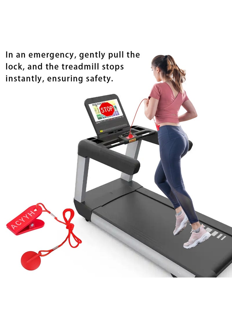 ACYYH Treadmill Safety Lock Safety Switch Starting Key Emergency Stop Switch Safety Latch Absorbent - Image 4