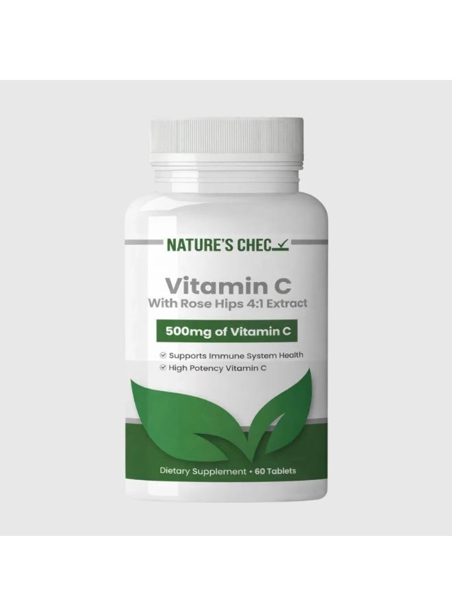 NATURE'S CHEC Vitamin C with Rose Hips Tablets 60S - Image 1