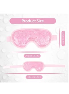 Dada HOT & COLD EYE MASK Reusable Eye Mask with Gel Beads for Hot Cold Therapy, Pain Relief, Puffy Eyes, Stress Relief GEL -EMG03  - Image 5