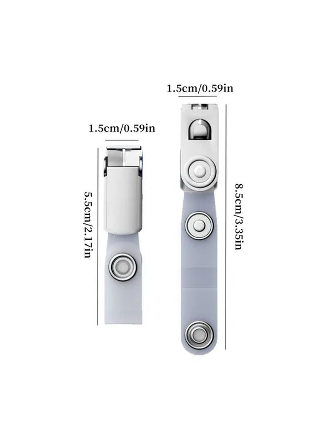 Metal Badge Card Holder 10pcs Work Name Badge Clip Attendance Representative Doctor Card Clipped Button - Image 2