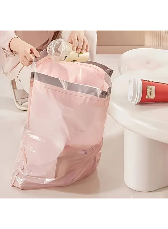 Extra Thick Drawstring Trash Bags 50 Per Roll Durable Polyethylene Garbage Bags For Kitchen Bathroom Bedroom - Image 3