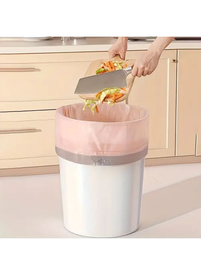 Extra Thick Drawstring Trash Bags 50 Per Roll Durable Polyethylene Garbage Bags For Kitchen Bathroom Bedroom - Image 2