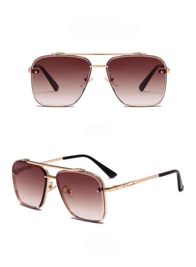 HDCRAFTER Metal Frame Polarized UV400 Sunglasses - Image 2