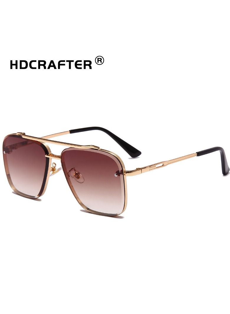 HDCRAFTER Metal Frame Polarized UV400 Sunglasses - Image 4