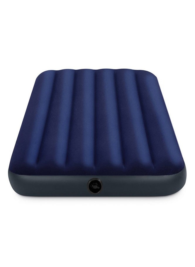 INTEX Intex Inflatable Mattress，Indoor and Outdoor Inflatable Air Mattress，Thickening Outdoor Camping Air Mattress Bed，Classic Blue/Black Single Airbed，Comfortable and Soft  - Image 2