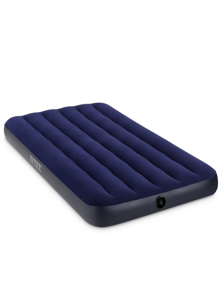 INTEX Intex Inflatable Mattress，Indoor and Outdoor Inflatable Air Mattress，Thickening Outdoor Camping Air Mattress Bed，Classic Blue/Black Single Airbed，Comfortable and Soft  - Image 3