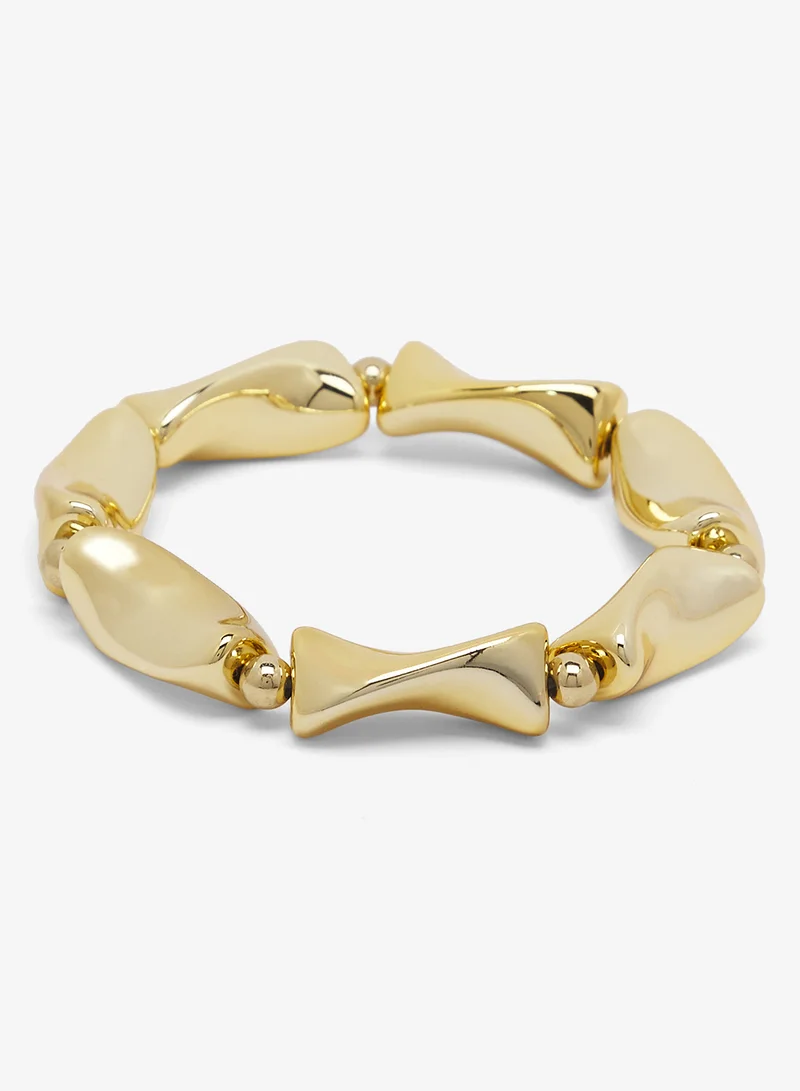 ELLA 3PK Mixed Textured Gold Rings