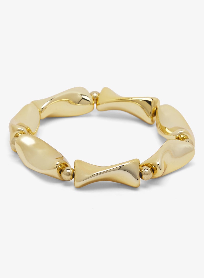 ايلا ثلاث حلقات ذهبية بنقوش متنوعة - Image 2