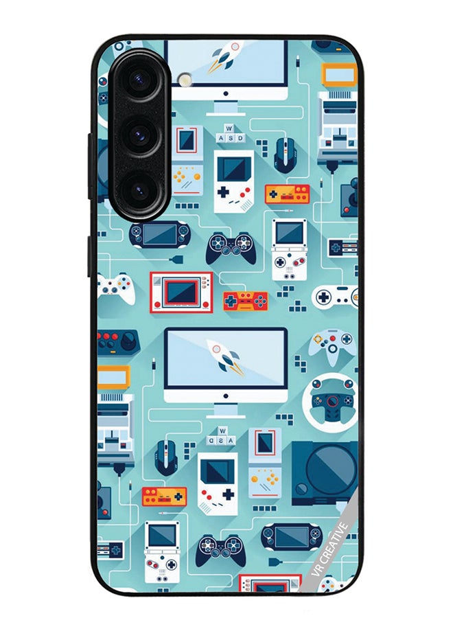 VR CREATIVE Protective Case Cover For Samsung Galaxy S23 FE Technology Items Design Multicolour - Image 1