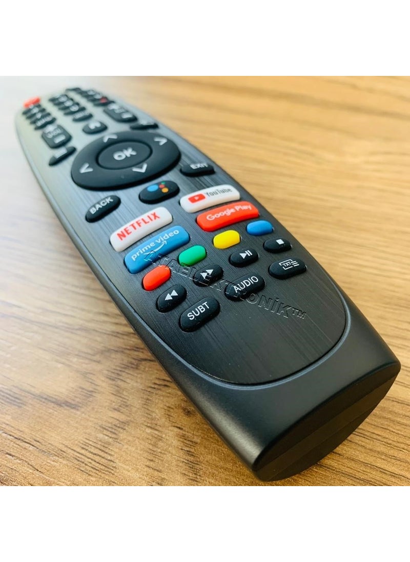 Ata Elektronik - Onvo OV50F900 OV65F900 OV55F900 OV32F700 OV43F800 OV32F700 OV43F900 OV58900 Android Smart LED TV Remote Control Voice Command NO - Image 1