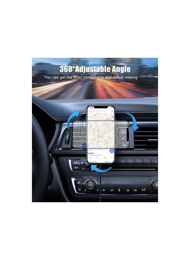 Excefore Mount Charger for MagSafe, 360° Adjustable Magnetic Wireless Car Charger, Air Vent Magnetic Phone Holder Charger for iPhone 14 13 12 Series (with Car Adapter) - Image 5
