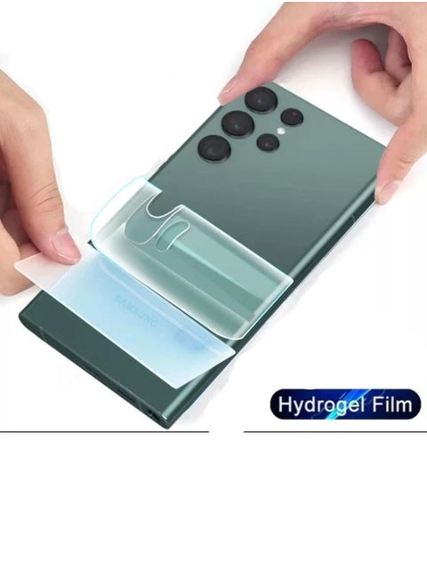 Transparent hydrogel back protection protects against scratches and bumps for Samsung Galaxy S23 Ultra