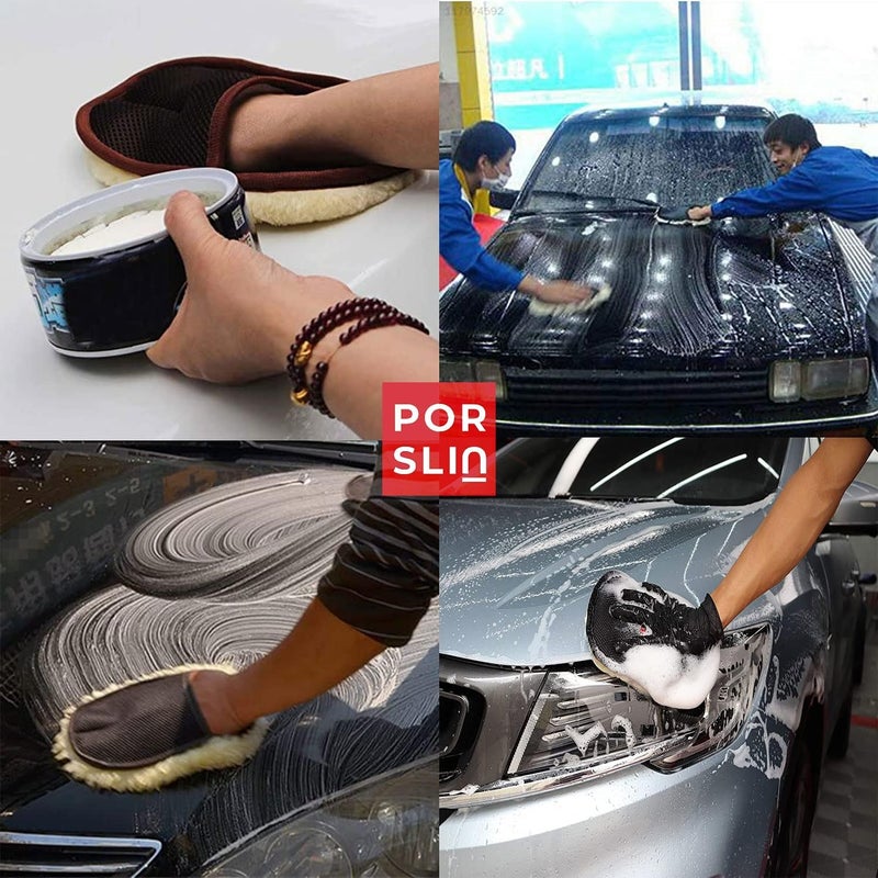 Porslin 5 Pcs Microfiber Car Duster Kit with Extendable Handle - Image 3