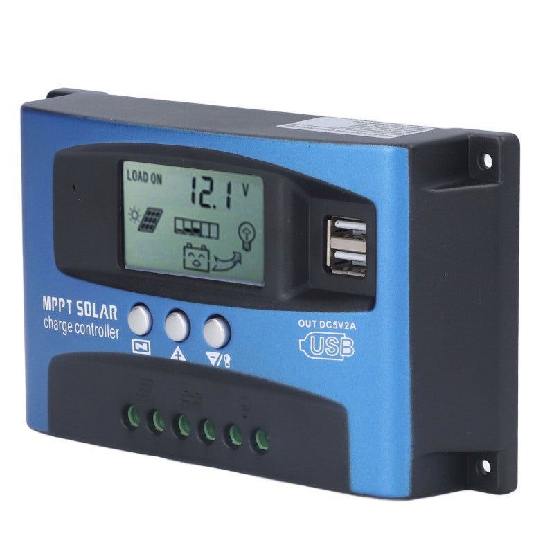 Mppt Solar Charge Controller 12V 24V: 98% Circuit Conversion Efficiency - 99.9% Mppt Tracking Efficiency, Multi Peak Tracking Technology for Off Grid Systems, Street Lighting, Photovoltaic Panels - Image 3
