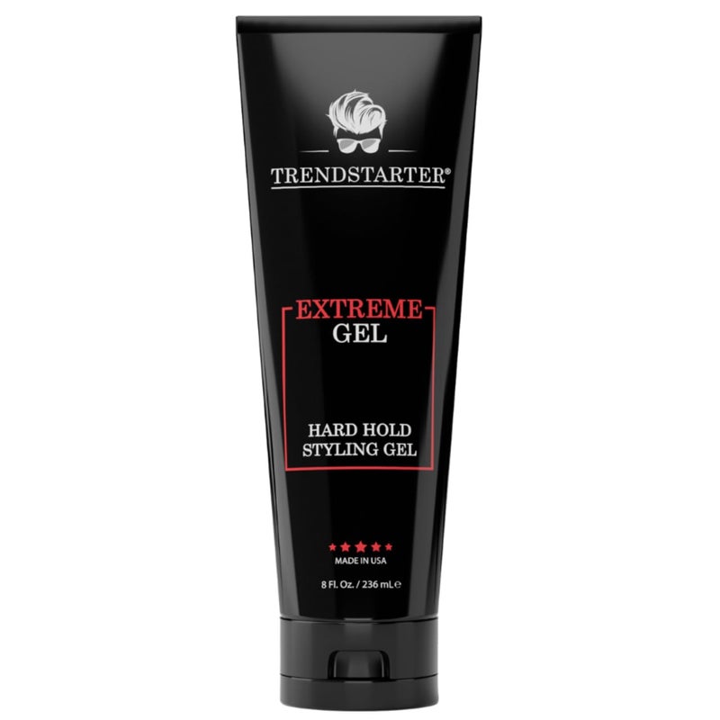 TRENDSTARTER EXTREME GEL Hard Hold Natural Shine Extreme Strength NonFlaking Hair Gel Formula for All Hair Types AllDay Reliability - Image 3