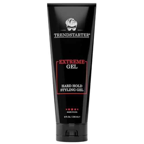 TRENDSTARTER EXTREME GEL Hard Hold Natural Shine Extreme Strength NonFlaking Hair Gel Formula for All Hair Types AllDay Reliability - Image 1