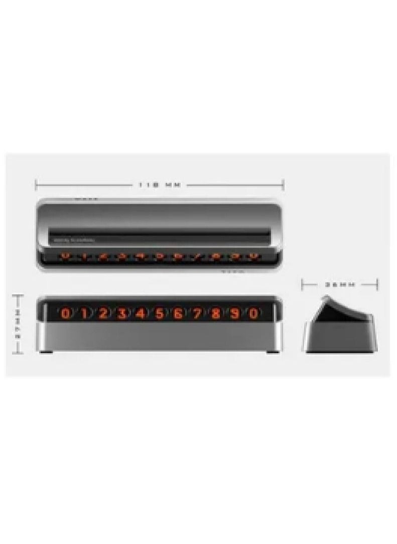 Generic Temporary Car Parking Drawer Plate  - Image 2