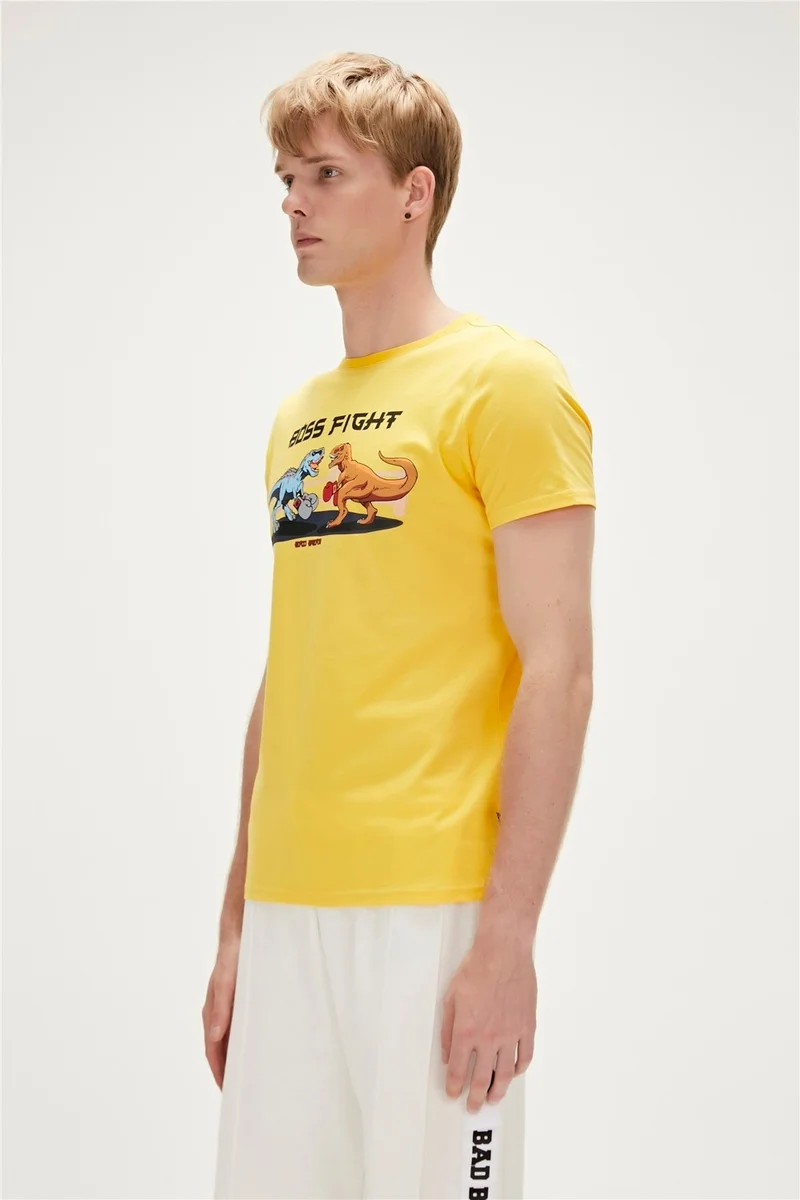 Bad Bear BOSS T-SHIRT PINK Men's T-Shirt 23.01.07.020-C25