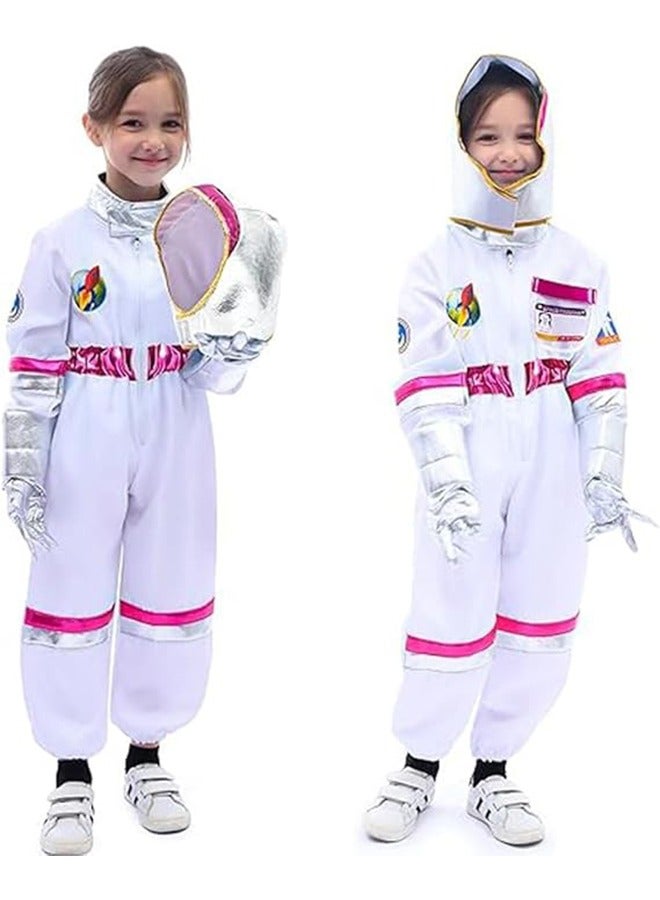 RATSAW Astronaut Space Costume for Girls, Pilot Costume, Girls Space Jumpsuit, Role Play Set for Kids Cosplay - Image 1