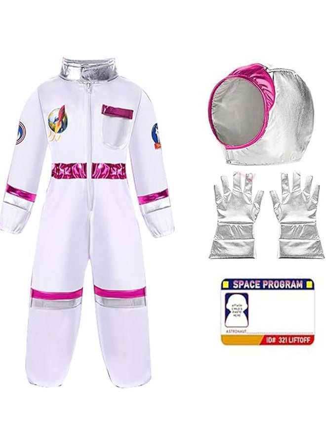 RATSAW Astronaut Space Costume for Girls, Pilot Costume, Girls Space Jumpsuit, Role Play Set for Kids Cosplay - Image 2