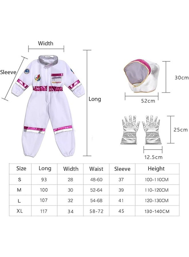RATSAW Astronaut Space Costume for Girls, Pilot Costume, Girls Space Jumpsuit, Role Play Set for Kids Cosplay - Image 3