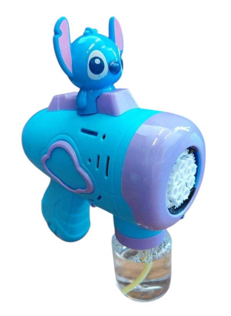 Toy Box Stitch Automatic Bubble Maker Gun – Colorful Bubble Blower Toy with Multiple Nozzles, Easy Grip Handle, and Refillable Solution Tank – Outdoor Fun Toy for Kids, Parties, Birthdays, and Summer Play  - Image 2