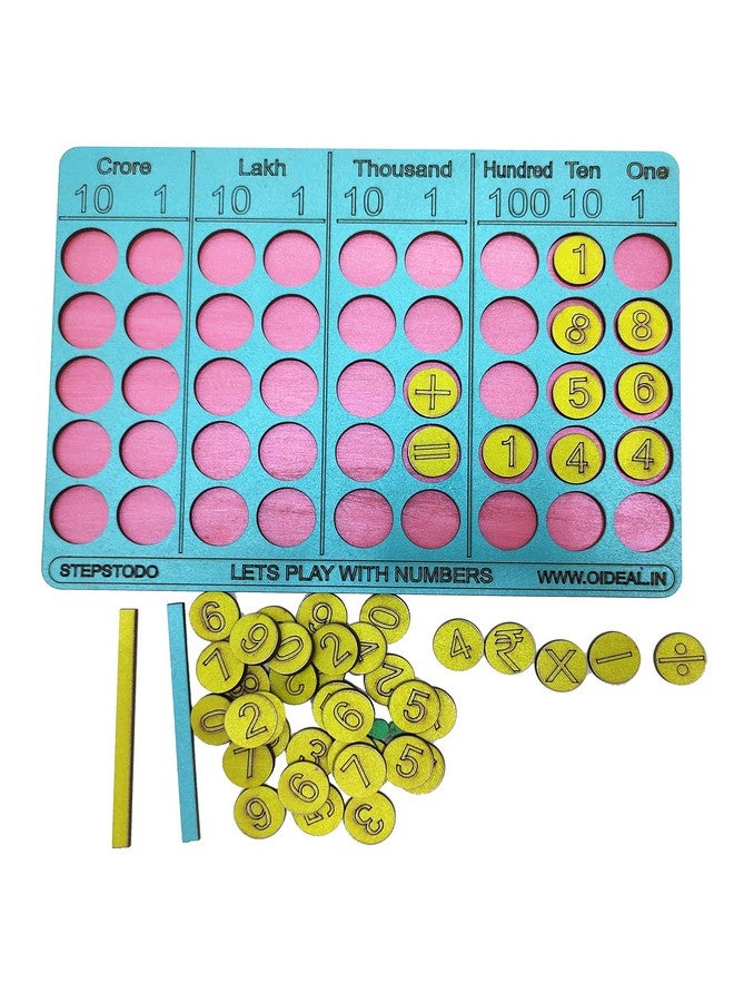StepsToDo Place Value and Number Operations Learning Kit. Playful Learning of Number Sense, Add, Subtract and Multiplication with Separate Decimal Board. - Image 3