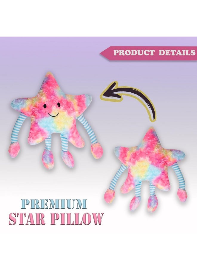 Besties BESTIES Fibre Filled Stuffed Star Soft Toy Pillow with Arm & Leg for Baby of Plush Hugging Pillow Soft Toy for Kids Boy Girl Birthday Gift (Rainbow)  - Image 3
