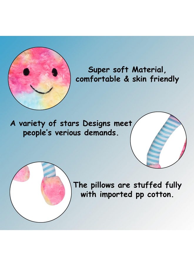 Besties BESTIES Fibre Filled Stuffed Star Soft Toy Pillow with Arm & Leg for Baby of Plush Hugging Pillow Soft Toy for Kids Boy Girl Birthday Gift (Rainbow)  - Image 4