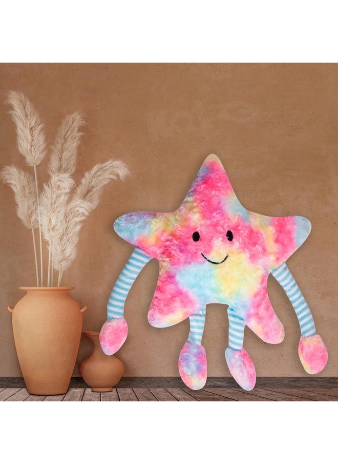 Besties BESTIES Fibre Filled Stuffed Star Soft Toy Pillow with Arm & Leg for Baby of Plush Hugging Pillow Soft Toy for Kids Boy Girl Birthday Gift (Rainbow)  - Image 2