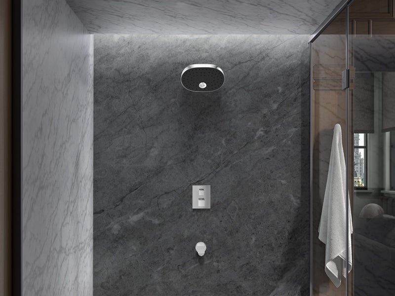 Kohler Statement Multifunction Showerhead (Multiple Modes-), Polished Chrome, Silver, 200mm * 138 mm - Image 2