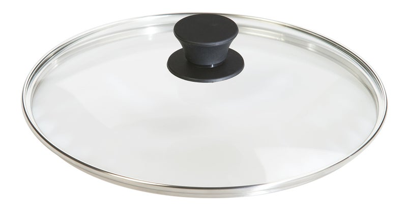 Lodge Round Tempered Glass Lid - Versatile Glass Lid for 10.25 Inch Skillets, Pans, and Dutch Ovens - Dishwasher Safe and Oven Safe up to 400Â°- 10.25 Inch - Image 1