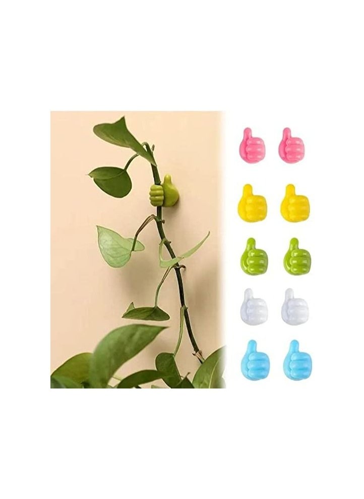 Generic - Multi Use Wall Hooks Self Adhesive Set 10 Pieces Random Color - Image 1