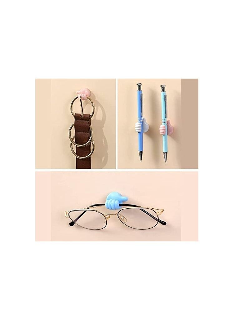 Generic - Multi Use Wall Hooks Self Adhesive Set 10 Pieces Random Color - Image 1