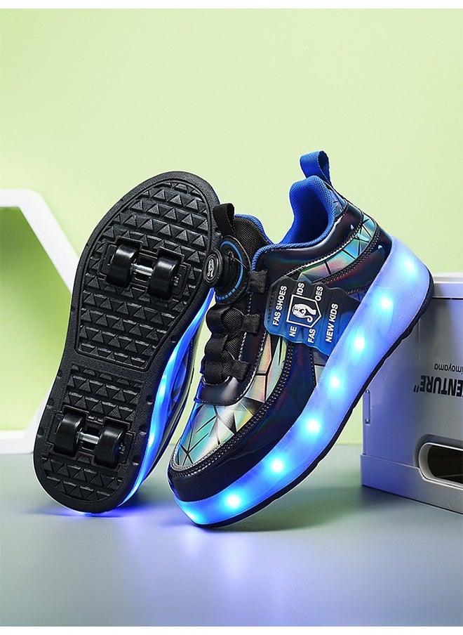 Joshberg - Rechargeable Skating Shoes for Kids,Skating Shoes,Roller Skates with  Wheels and Light - Image 1