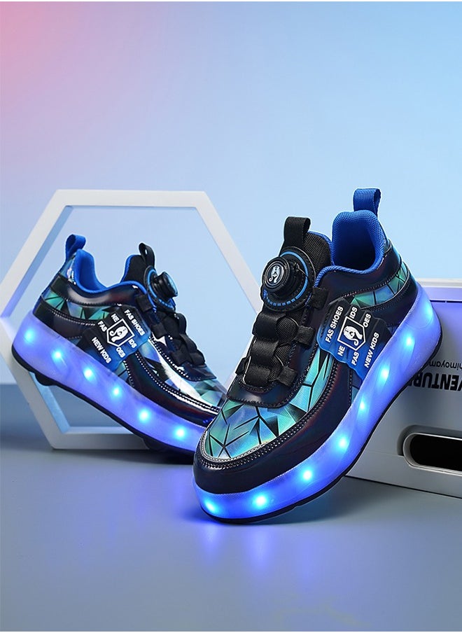 Joshberg - Rechargeable Skating Shoes for Kids,Skating Shoes,Roller Skates with  Wheels and Light - Image 1