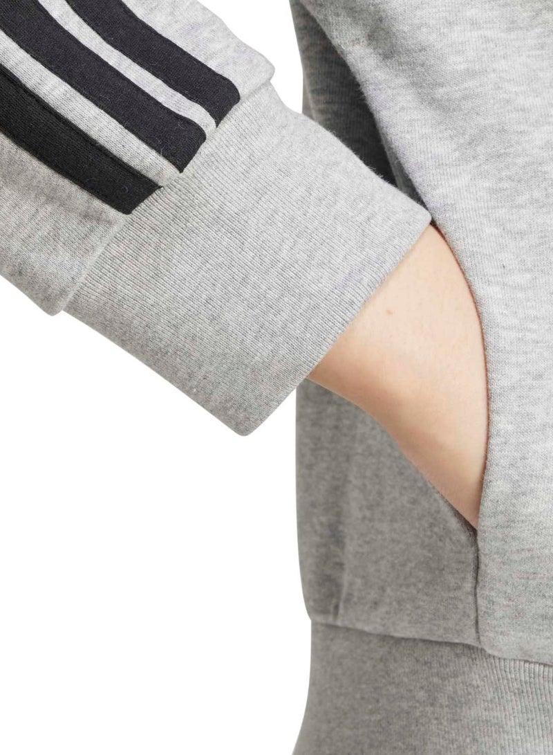 Adidas Essentials 3-Stripes French Terry Full Zip Hoodie - Image 5
