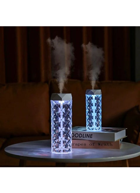 Get a crystal acrylic LED lamp and diffuser for a calm and relaxing atmosphere at home.  Functions as both a humidifier and air freshener—just add water and a water-based fragrance for a refreshing ambiance. With a sleek and modern design, it’s perfect for bedrooms and offices!
