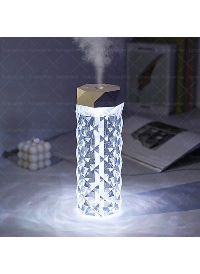 Generic - Get a crystal acrylic LED lamp and diffuser for a calm and relaxing atmosphere at home.  Functions as both a humidifier and air freshener—just add water and a water-based fragrance for a refreshing ambiance. With a sleek and modern design, it’s perfect for bedrooms and offices! - Image 1