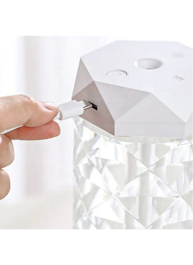 Generic - Get a crystal acrylic LED lamp and diffuser for a calm and relaxing atmosphere at home.  Functions as both a humidifier and air freshener—just add water and a water-based fragrance for a refreshing ambiance. With a sleek and modern design, it’s perfect for bedrooms and offices! - Image 1