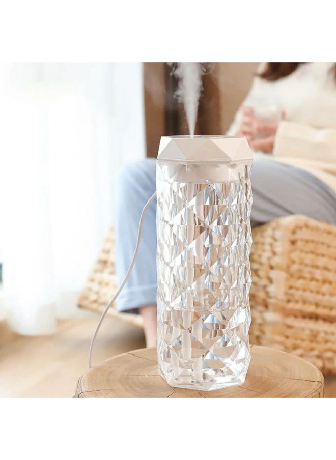 Generic - Get a crystal acrylic LED lamp and diffuser for a calm and relaxing atmosphere at home.  Functions as both a humidifier and air freshener—just add water and a water-based fragrance for a refreshing ambiance. With a sleek and modern design, it’s perfect for bedrooms and offices! - Image 1