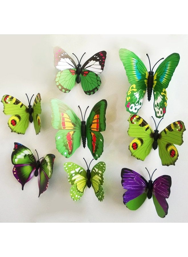 ElecMotive 72 Pcs 6 Packs Beautiful 3D Butterfly Wall Decals Removable DIY Home Decorations Art Decor Wall Stickers & Murals for Babys Bedroom TV Background Living Room (72 pcs in 6 Colors)  - Image 5