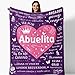Henazin Henazin Grandma Gifts in Spanish, Mothers Day Birthday Gifts for Grandma, Abuela Gifts, Abuelita Blanket 50"X60", Best  - Image 2