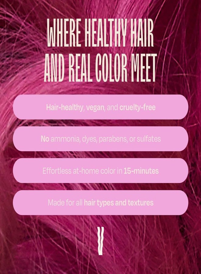Overtone Color Depositing Semi-Permanent Hair Dye Conditioner - 8 oz For Natural & Color-Treated Hair, Moisturizing Shea Butter & Coconut Oil - Vegan, Cruelty-Free, Pastel Magenta is Magenta Morning - Image 5