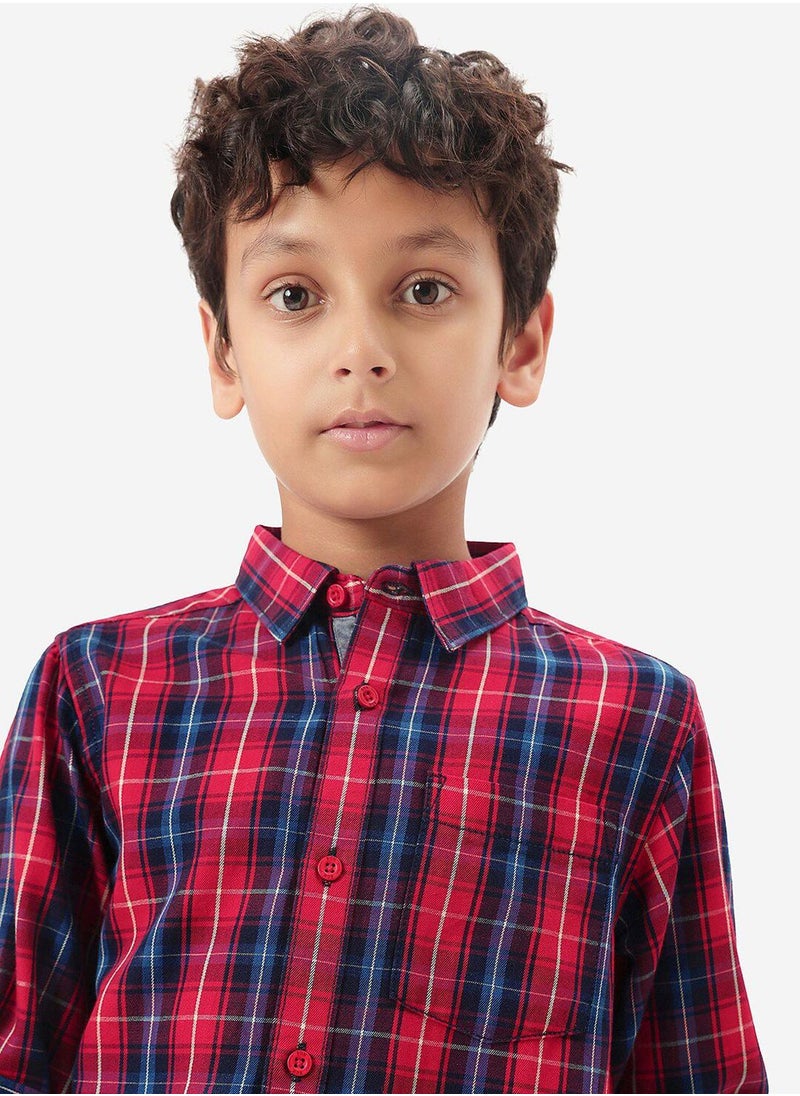 Bonkids Regular Long Sleeve Printed Multicolour Cotton Shirt For Boys 100 % Cotton  - Image 2