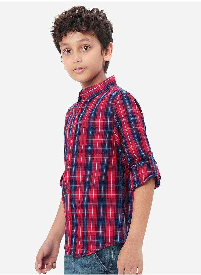 Bonkids Regular Long Sleeve Printed Multicolour Cotton Shirt For Boys 100 % Cotton  - Image 3