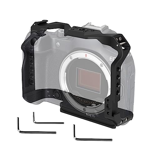 FUGASUN EOS R7 Camera Cage, EOS R7 Cage for Canon EOS R7 Camera Case Camera Rig Cold Shoe - Image 1