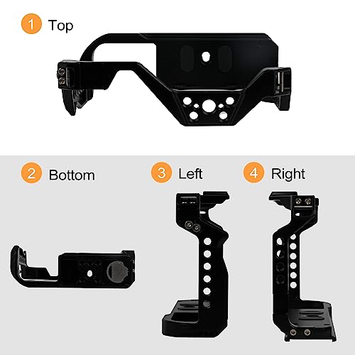FUGASUN EOS R7 Camera Cage, EOS R7 Cage for Canon EOS R7 Camera Case Camera Rig Cold Shoe - Image 3