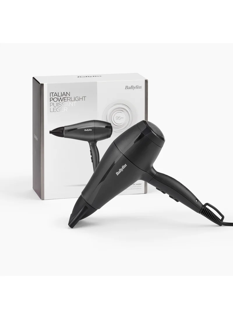 babyliss Italian-made Hairdryer| 2000w Performance With High Torque Motor | Adjustable Speed Settings & Lightweight & Portable | Professional-grade Results With Italian Made Quality| 5910SDE